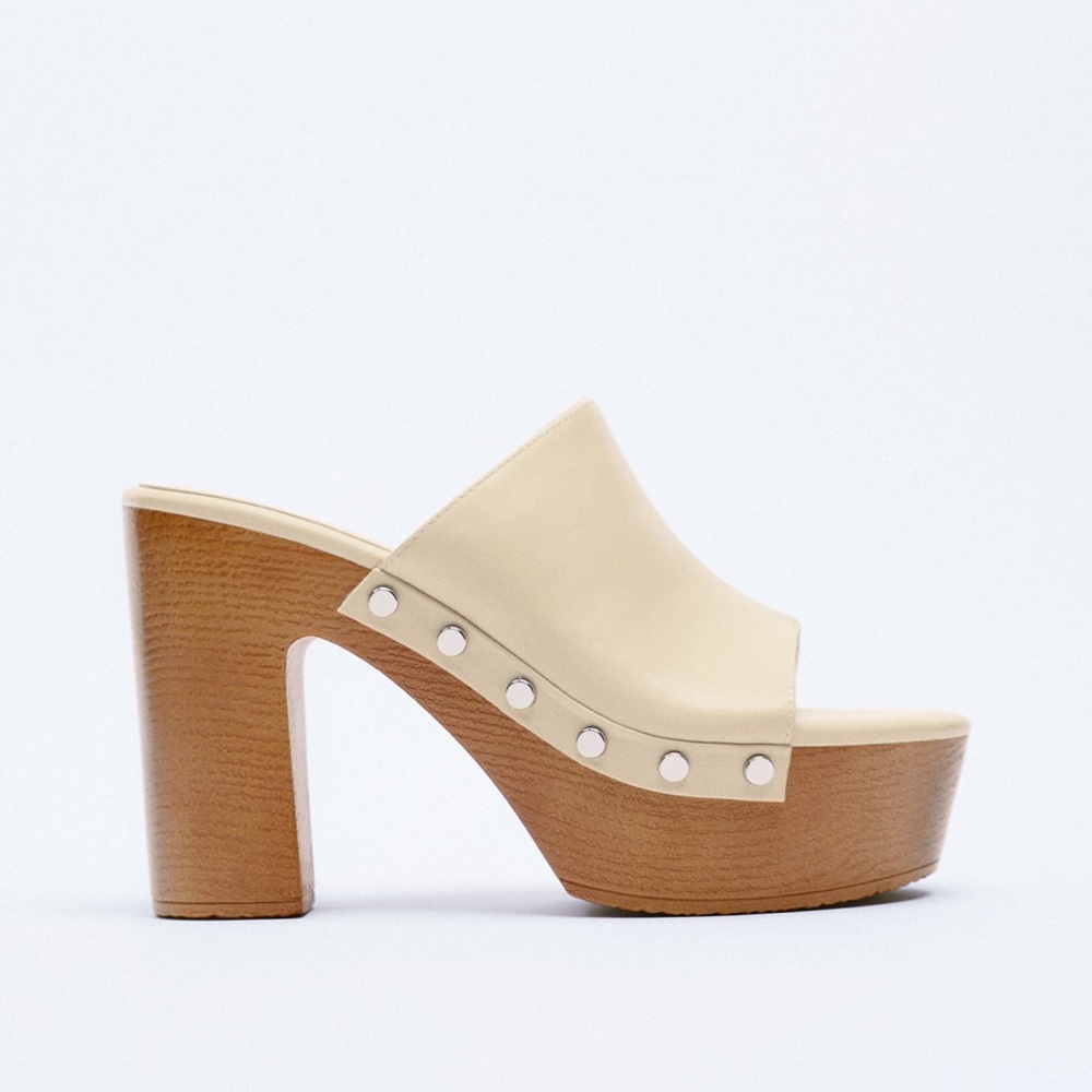 High Heel Studded Sandals